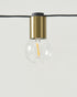 26 Commercial Brightech Glow LED String Lights - Ft Grade Patio Lights with Brass Accents - Outdoor Waterproof Globe