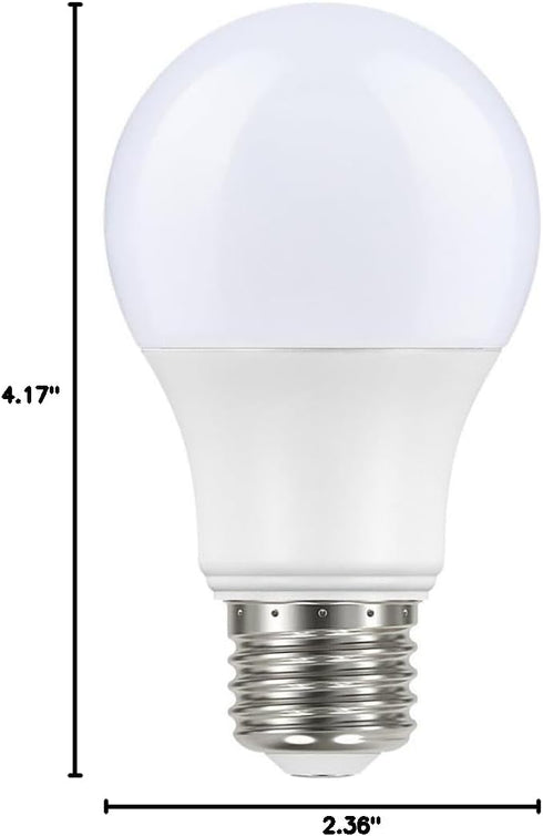 S11429 A19 Bulb, 60W 2700K, Satco Dusk to Dawn LED Light Replacement, Frosted