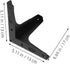 4pcs 17cm Set, Garneck Black Metal Triangle Furniture Legs Cabinet Feet Replacement for Sofa, Couch, Stool and Bathroom
