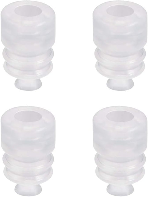 uxcell Suction Cups, 7mm Diameter x M5 Joint Silicone Vacuum Suction Cup, 4pcs