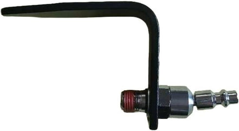 22-413 Heavy Duty Aluminium Pneumatic L-Shaped Rafter Hook for Nail Guns with 1/4in. Industrial Body and 1/4in. Male NPT Swivel Fitting (1/4 inch) by Zeluga