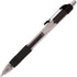 Office Depot Soft-Grip Retractable Gel Pens - Extra-Fine Point, 0.5 mm, Transparent Black Barrel, Pack of 12