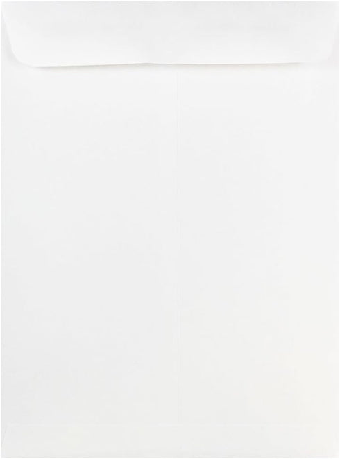 JAM PAPER 9 x 12 Open End Catalog Commercial Envelopes - White - 50/Pack