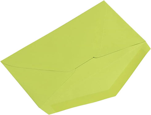 JAM PAPER Monarch Colored Envelopes - 3 7/8 x 7 1/2 - Ultra Lime Green - 50/Pack