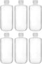 EISCO 6PK Reagent Bottles, 500ml Narrow Mouth with Screw Cap, Polypropylene for Labs