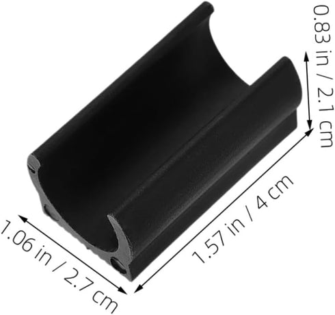 LIFKOME 20pcs U-Shaped Chair Leg Caps Plastic Furniture Feet Covers Non-Slip Floor Protectors for Metal Folding Chairs