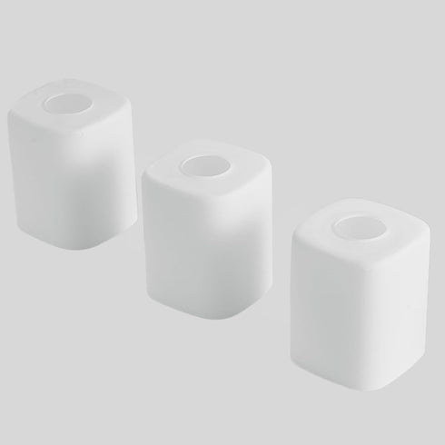 1 Pack, Square Frosted Glass Shade Replacement Shade DIKAIDA High Transmittance Square Glass Lampshade Covers