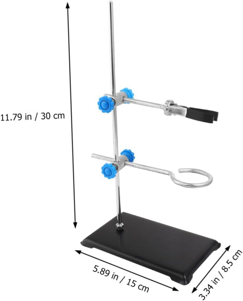 Mobestech Iron Stand Mini Clamps Micro Set, Miniature Tools Lab Condenser Clamp Chemistry Equipment