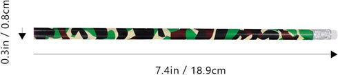 jojofuny 150 Pcs Camouflage Wooden Pencils for Kids, Stationary Gift Drawing Tool with Eraser
