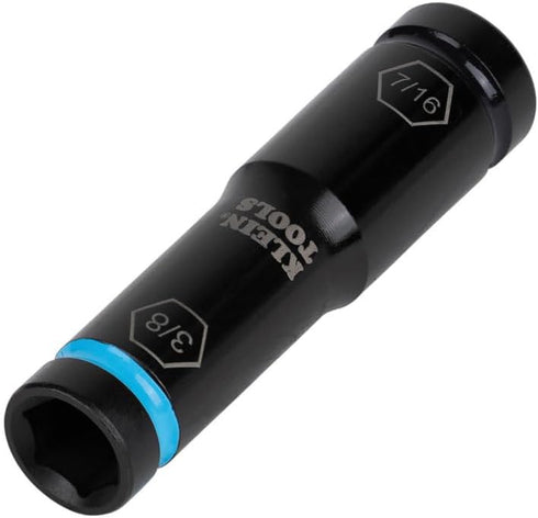 Klein Tools 66077 Impact Driver Flip Socket, 7/16- and 3/8-Inch Sizes, Compatible with Klein Compact Impact Wrenches