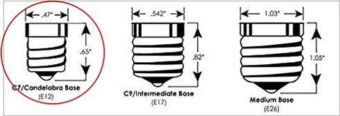 E12 4 Inch 6 Pack Chandelier Lighting Fixture Socket Kit - Adjustable Height Candelabra Sockets with Cardboard