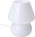 BSOD Mushroom lamp,Glass Mushroom Bedside Table Lamp Translucent Murano Vintage Style Striped Small Nightstand Desklamp