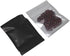 FERENLI 100 Pcs Mylar Zipper Lock Food Storage Bag, Matte Aluminum Foil Airtight Bag with Front Window (8.5x13cm, Black)