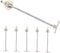 ORFOFE 6pcs Cabinet Door Hinges Rod Design for Furniture Flexible Support Mechanism