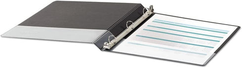 Universal Economy Non-View Round Ring Binder, Black, 0.5" Capacity, 3 Rings