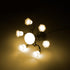 Angoily Miniature Chandelier for Dollhouse Tiny House Ceiling Light Pendant Metal Mini Ceiling Lamp for Sandbox Model