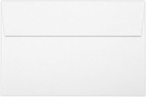 LUXPaper A9 Invitation Envelopes | Peel & Press | 5 3/4" x 8 3/4" | White | 80lb. Text | 100% Recycled | 50 Qty