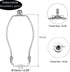HanWenHone Holder8 Inch -2 SetDetachable 2 Lamp Shade Harp Lamp Harp Kit Shade Holder for Table & Floor Lamps DIY