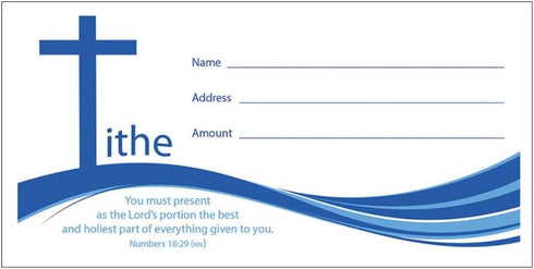 Offering Envelope - Tithe/Cross (Pack Of 100) by Warner Press
