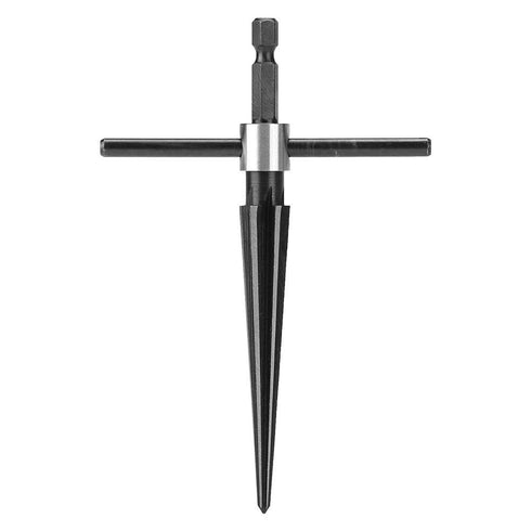 Handheld T Shape Tapered Hex Reamer, Carbon Steel Drilling Tool for Taper Holes