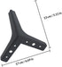 17cm, ABOOFAN Metal Furniture Support Legs for Cabinet, Sofa, Bed Matte Black Tripod Design Sturdy Replacement Feet