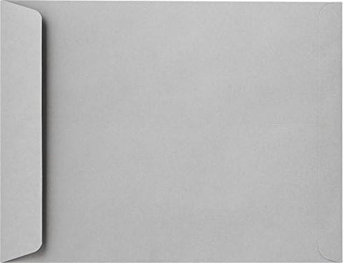 LUXPaper Jumbo Envelopes, 12 1/2" x 18 1/2", Gray Kraft, 28lb. Text, 50 Qty