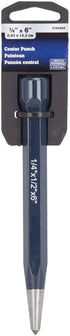 Edward Tools Center Punch Staking Tool for Steel and Metals, Heavy Drop Forged Steel with Durable Hex Shank