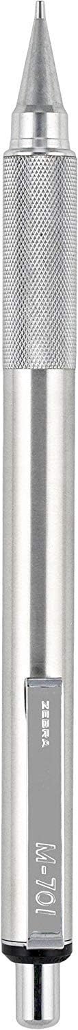 Zebra Pen Model F/M 701 Mechanical Pencil and Ballpoint Pen Set, Stainless Steel, Fine Point, 0.7mm Lead, Designer Metal Clip, Refillable, Pack of 2 by Zebra Pen