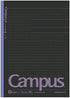 KOKUYO Campus Todai Series Pre-Dotted Notebook, Semi B5 Pre-Dotted-Line, 30 Sheets-60 Pages, Pack of 5 Limited Dark