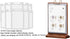 Rikyo A5 10 Pages-20 (6x8") Walnut Wood Sign Holder Vertical Table Card Flip Display Sides,T Double Sided Flyer Display
