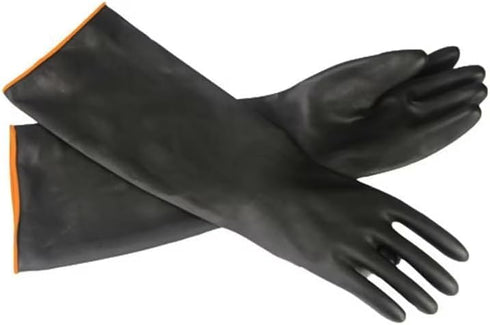 DYKWSWYX 55CM Extended Arm Brewing Gloves - Durable Plastic, Chemically Resistant for Home