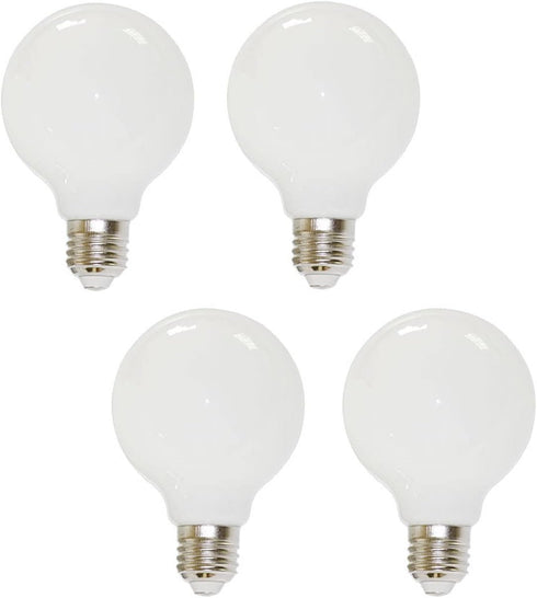 Lxcom Lighting G50 3W Globe LED Edison Light Bulb, Natural White 4000K,