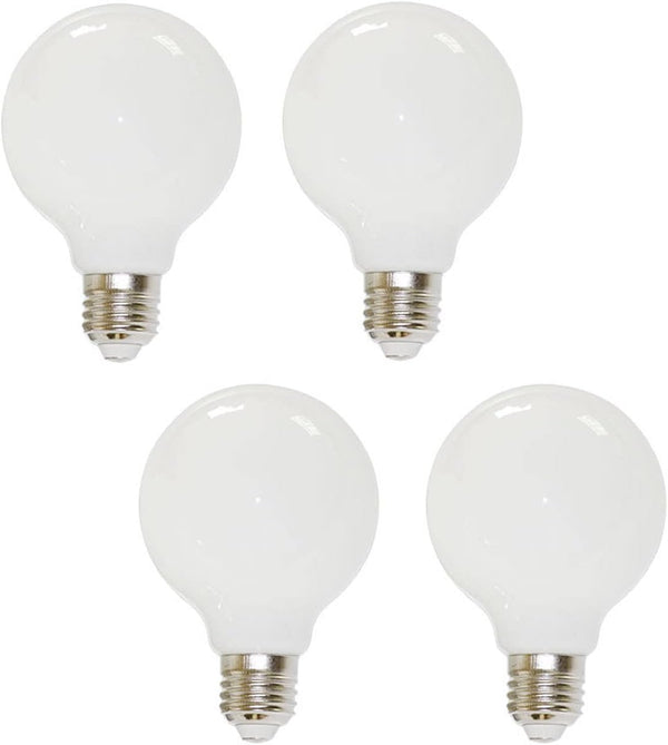 Lxcom Lighting G50 3W Globe LED Edison Light Bulb, Natural White 4000K,