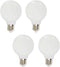 Lxcom Lighting G50 3W Globe LED Edison Light Bulb, Natural White 4000K,