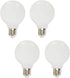 Lxcom Lighting G50 3W Globe LED Edison Light Bulb, Natural White 4000K,