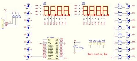HiLetgo TM1638 8 Bits Digital LED Tube Display Module with 8 LEDs and 8 Button Keys