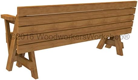 DIY Convertible Folding Bench/Picnic Table Plans