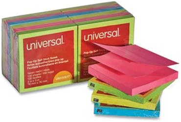 Universal Note, 3x3 Fanfold 12pk, AST UNV35617-1 Each