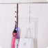 canjoyn 5 Layers Over The Door Hook Organizer Rack - Pack of 2 Hanger for Backpack Handbag (White)