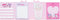 Cute Melody Self-Adhesive Sticky Notes, Memo Pad with 4 Designs x 20 Sheets, Total 80 Sheets, Design May Vary