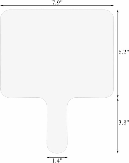 Set of 30 Dry Erase Answer Paddle - Small White Board Classroom Pack with Erasers for Students, Teachers