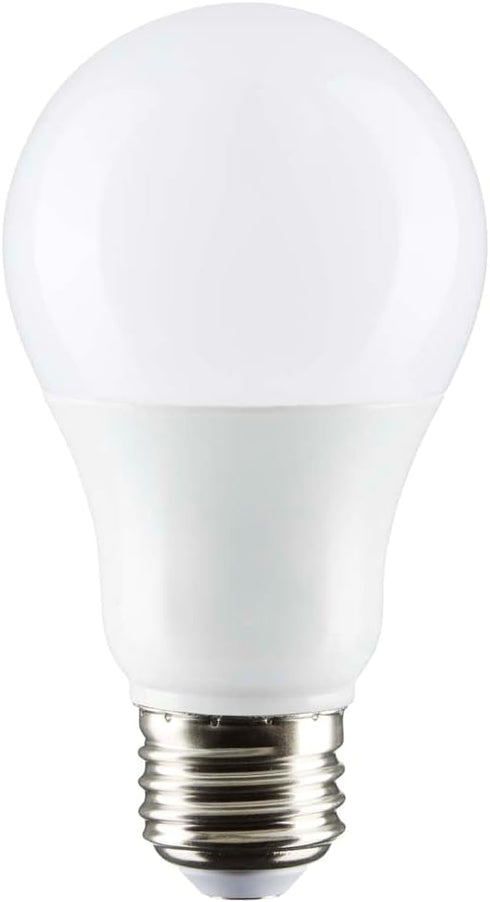 Satco 8.8-Watt LED E26 Light Bulb, 3000K, 25000 Hour Rating, Dimmable, White