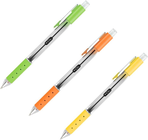 TUL Retractable Gel Pens, Medium Point 0.7 mm, Assorted Barrel & Candy Ink Colors, Pack of 14 Pens