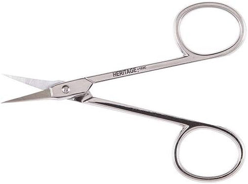 Klein Tools G103C Scissors, Embroidery Scissors with Fine Points and Curved Blade for Right-Hand and Left-Hand Use, 3-1/2-Inch by Klein Tools
