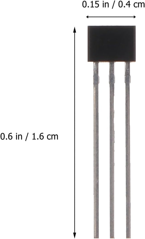 ULTECHNOVO Metal Detectors Linear Hall Effect Sensors 49E OH49E SS49E S49E TO-92 for Electric Vehicle Repair