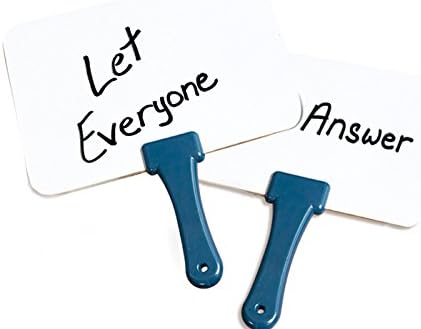 Sets, (1 Trainers Warehouse Quick Response Boards, Great for Ice Breakers, Casting Votes, Classrooms, and More, Durable