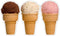 Three ICE Cream Cones Concession Decal cart Stand Sign