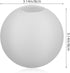 FUOYLOO 8 Inch Bulb Frosted Glass Globe Lamp Shade Replacement round Ball Shade for Pendant Lights Ceiling Fans Floor