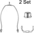 HanWenHone Holder9Inch -2 SetDetachable 2 Lamp Shade Harp Lamp Harp Kit Shade Holder for Table & Floor Lamps DIY