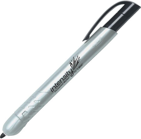 BIC Intensity Retractable Permanent Markers, Fine Bullet Tip, Black, 12-Count Pack